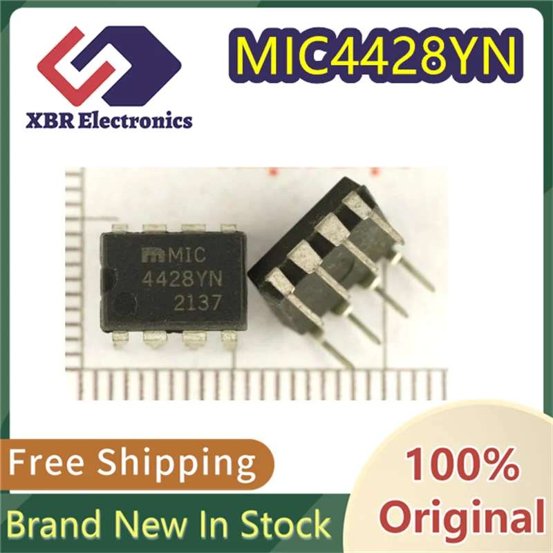 

(10/50 pieces) MIC4428YN MIC4428 4428YN DIP-8 New original bridge driver chip Spot delivery fast