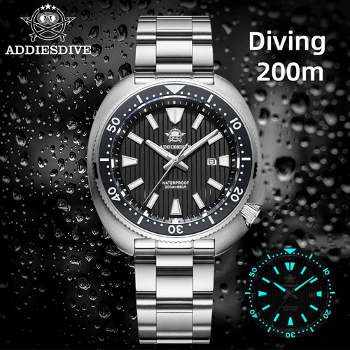 Imagen 2 del producto ADDIESDIVE nuevo reloj de cuarzo resistente al agua de 200M cristal de zafiro BGW9 bisel de cerámica luminosa reloj de buceo de acero inoxidable AD2507