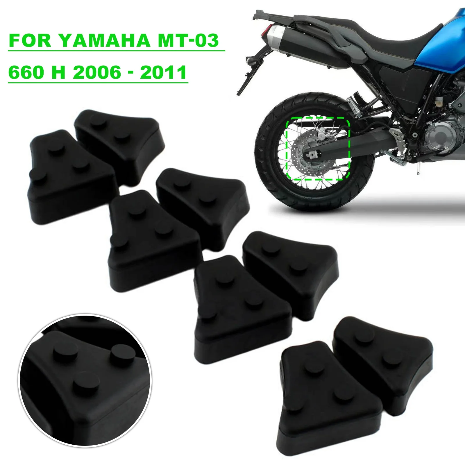 Motorcycle Rear Damper Buffer Set For Yamaha 5Y1253640000 XT600X TTR600 Shock Absorption Cushion Rubber