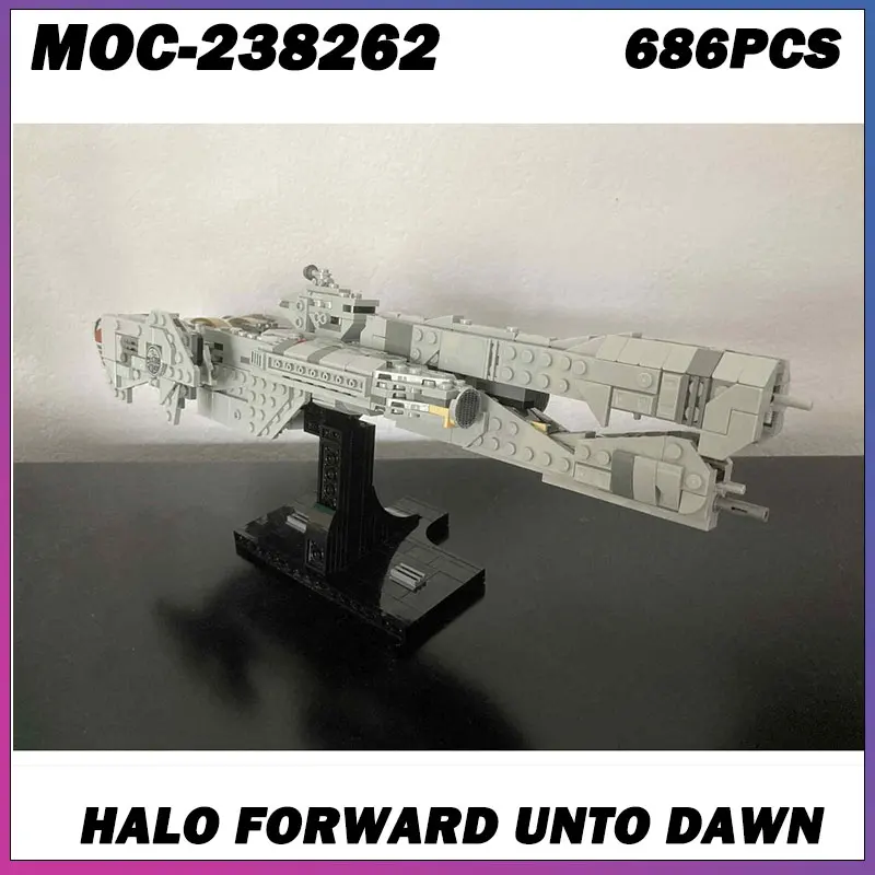 

MOC Building Block Space Wars Series Gray Spaceship Creative Brick Model Education Toy Birthday Adults Gifts MOC-238262 686PCS