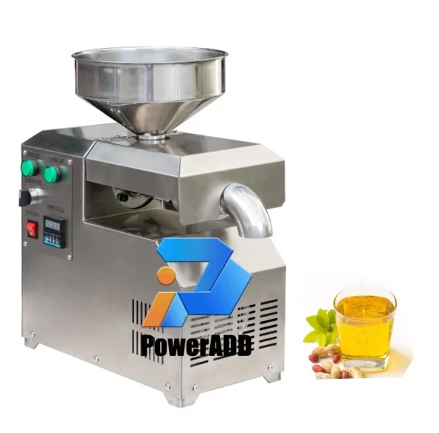 Small Home Commercial Oil Press Machine Automatic Cold Press Technology Durable Gear Motor Bearing Core Parts