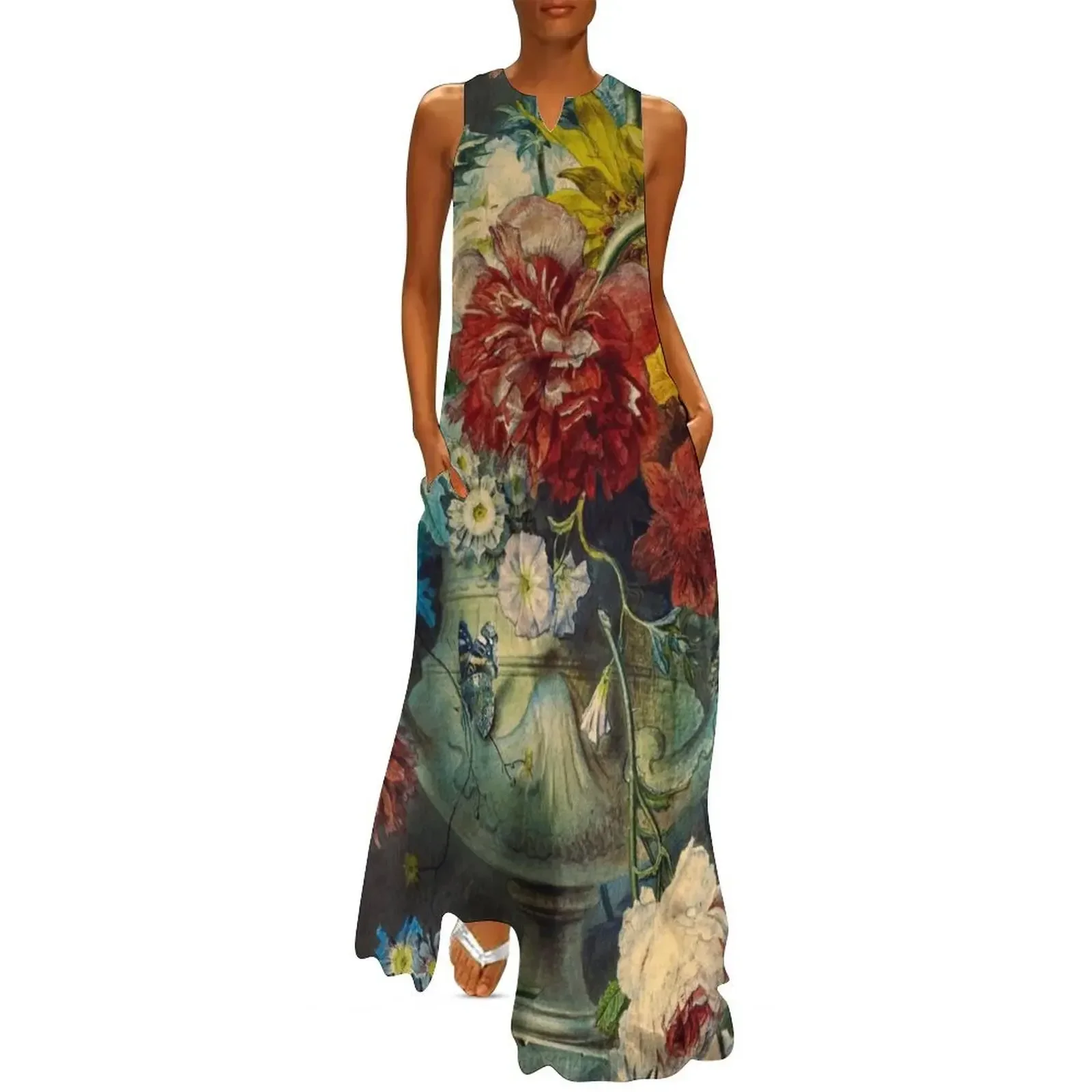 

Bouquet of Flowers in a Vase by Georgius Jacobus Johannes van Os Long Dress ladies dresses for women 2025 Dress