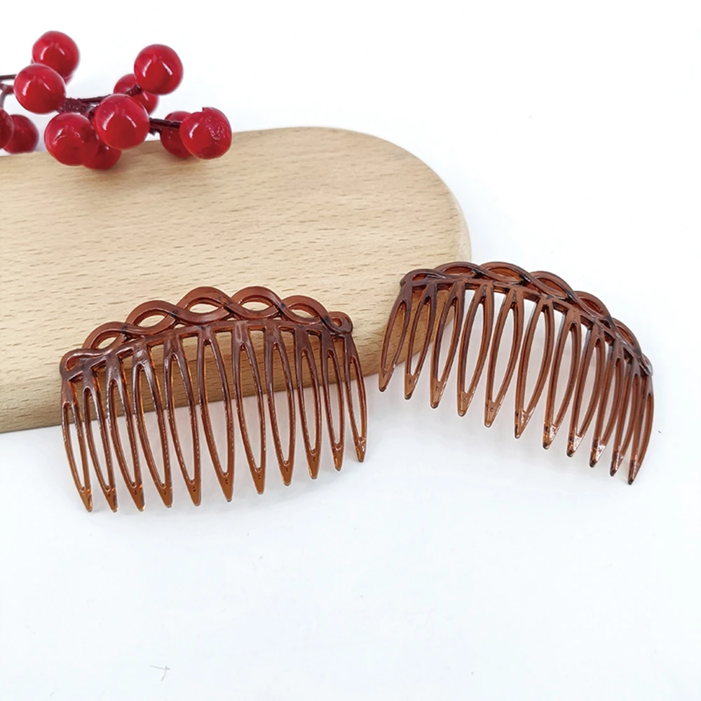 2 Stück französischer gedrehter Haarkamm mit 11 Zähnen – einfaches und stilvolles Haar-Accessoire für Frauen und Mädchen – Detail 10