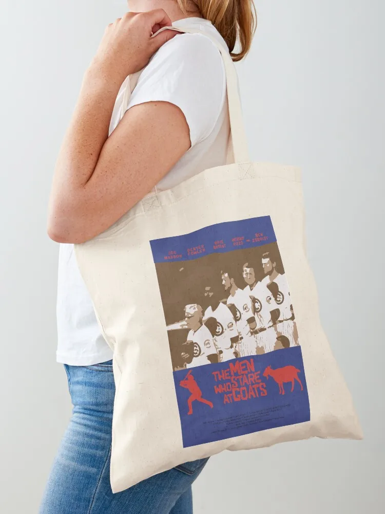 

the men who stare down goats Tote Bag free delivery bags Women's bag Shopper eco bag folding