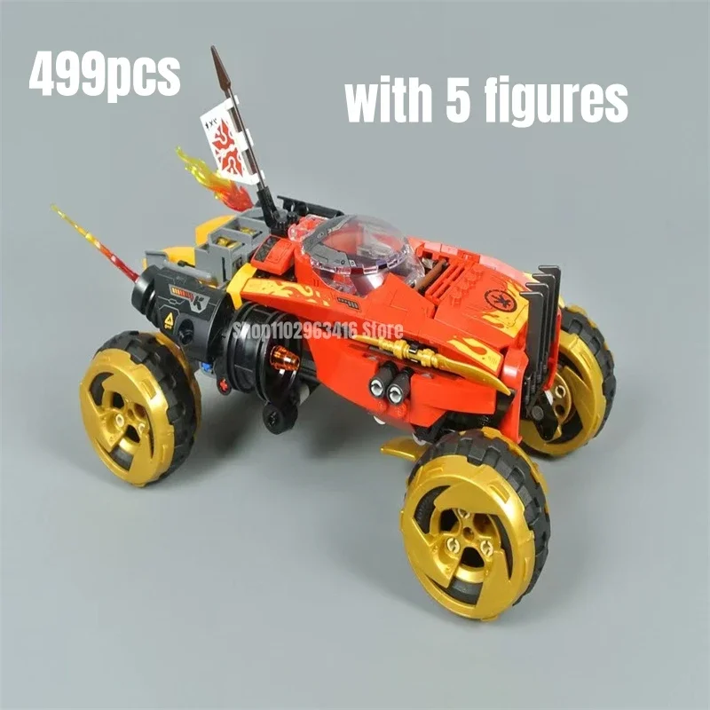 

499pcs Katana 4X4 Vehicle Model Building Blocks FIt 70675 Bricks Toys Gift for Boys