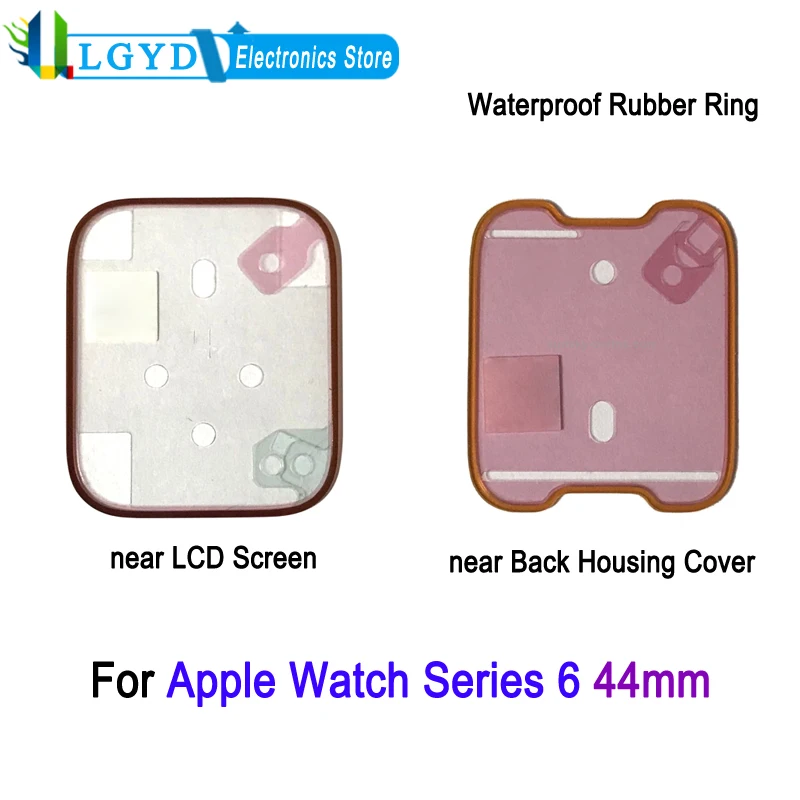 Replacement Watch Waterproof Rubber Ring For Apple Watch Series 6 44mm, LCD Screen or Back Housing Cover Waterproof Rubber Ring