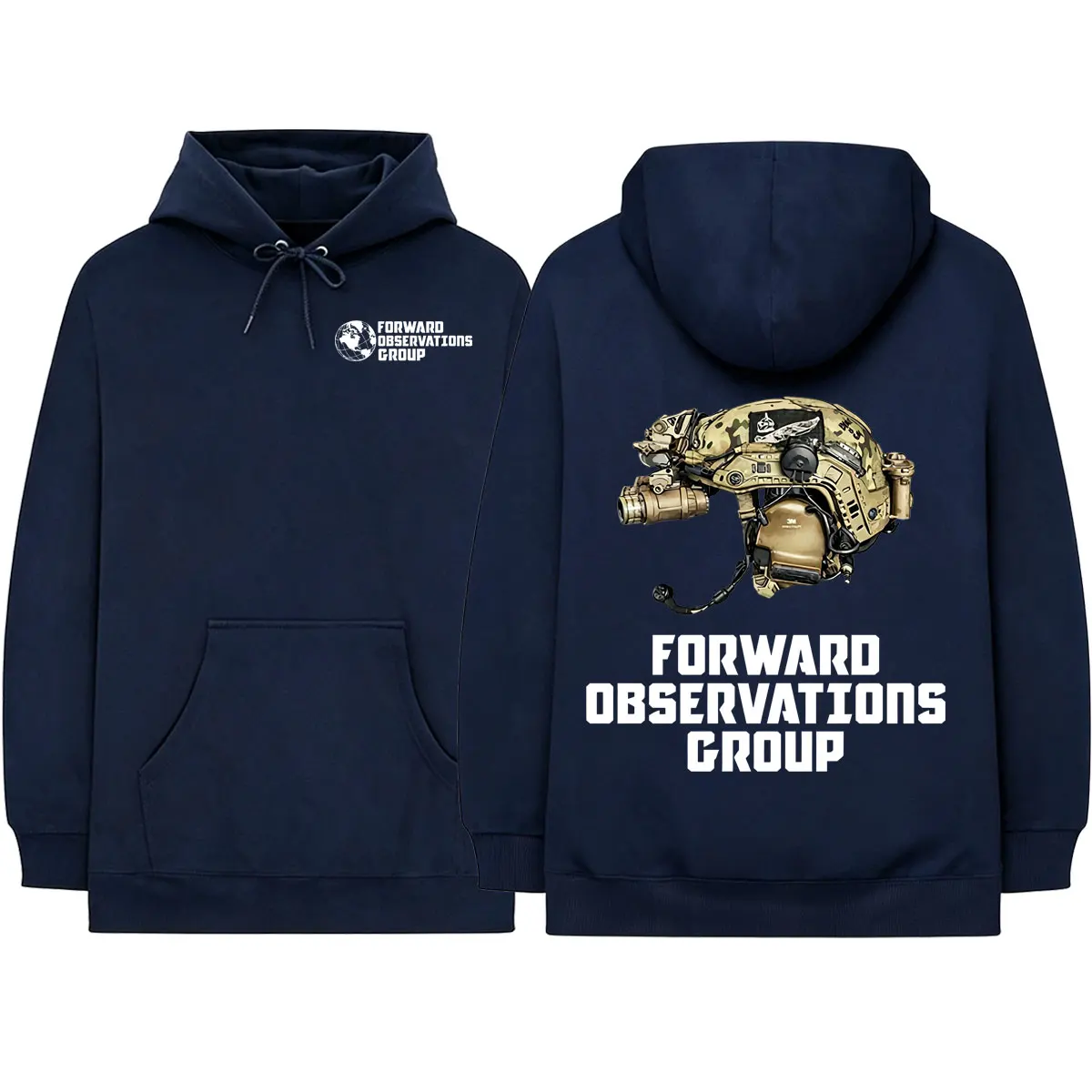 Forward Observations Group Skeleton Hoodies Herren Damen Kleidung Mode Lässig Langarm Pullover Kapuzenpullover Streetwear – Detail 3