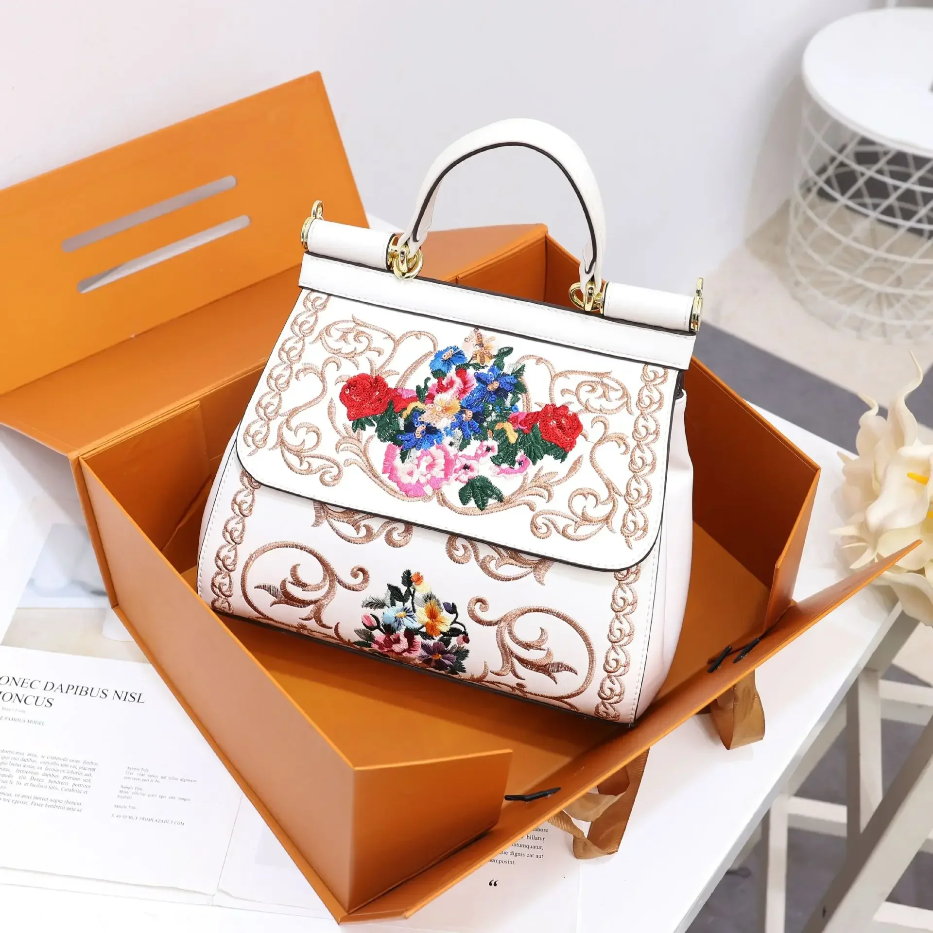 

Women's Classic Shoulder Bag Luxury Brand Leather Tote Crossbody Handbags Designer Elegant And High Quality