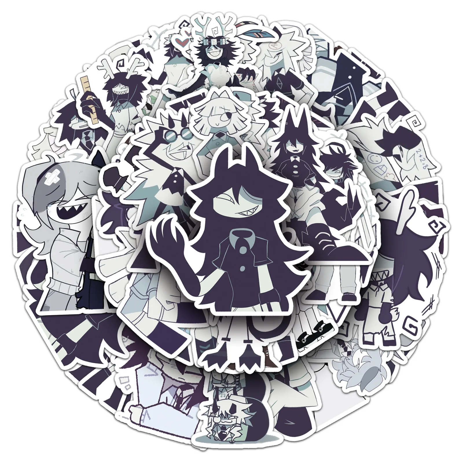 

10/50PCS Horror Game Fundamental Paper Education Graffiti Sticker Creative Decoration Motorcycle Helmet Notebook Diary Decals