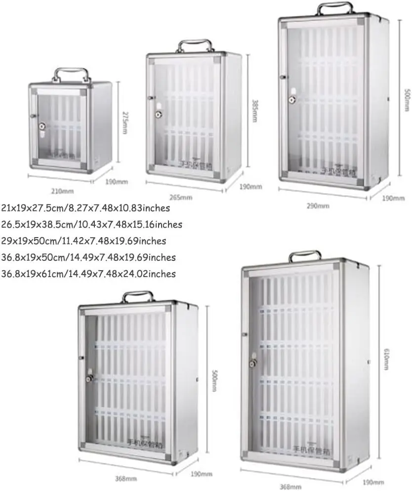 صندوق إيداع آمن للهاتف الخليوي خزانة الطالب مع قفل خزانة المطاعم 12/24/36/48/60 فتحة #3