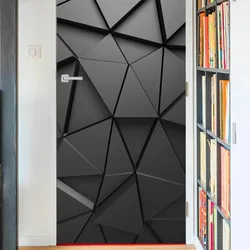 3D Stereo Effect Simulation Door Pasted Self-adhesive Closet Wall Renovation Stickers Bedroom Living Room Decoration