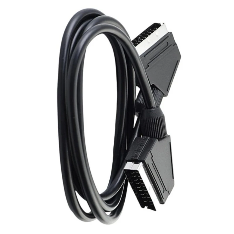 SCART MALE -MALE CABLE 21PIN SCART VIDES TUSERTERS для HDTV Gaming Console .066A