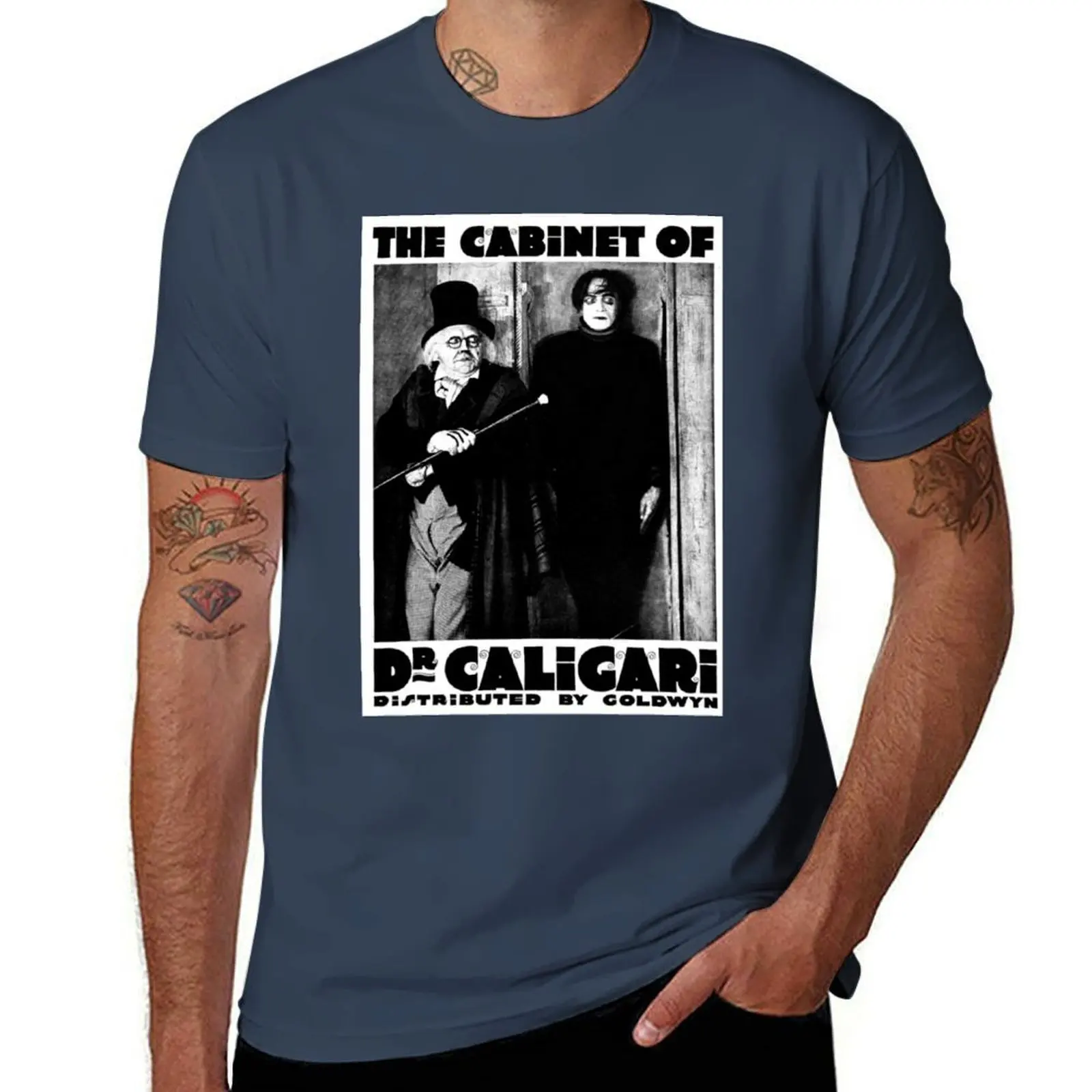 

Caligari Poster b/w with lettering T-Shirt cotton t shirt pack cotton t shirt man T-Shirt