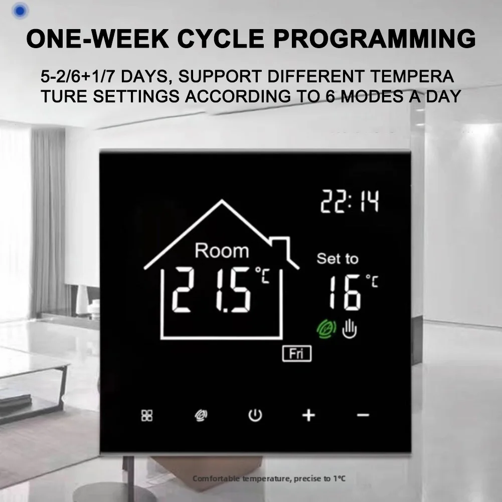 

Для Tuya Smart WiFi термостат для систем электрических и газовых котлов с подогревом пола на водной основе с групповым управлением