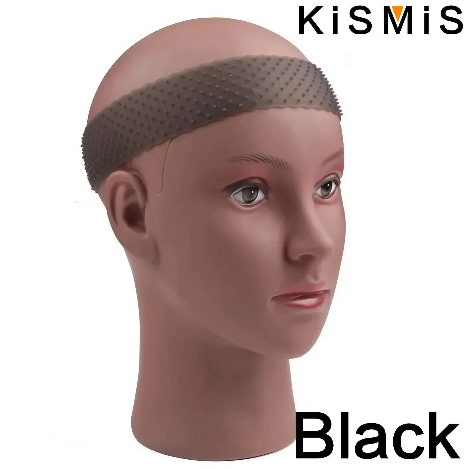 KISMIS-Diadema ajustable de silicona para pelucas, banda de goma para el cabello de alta elasticidad, 1 unidad