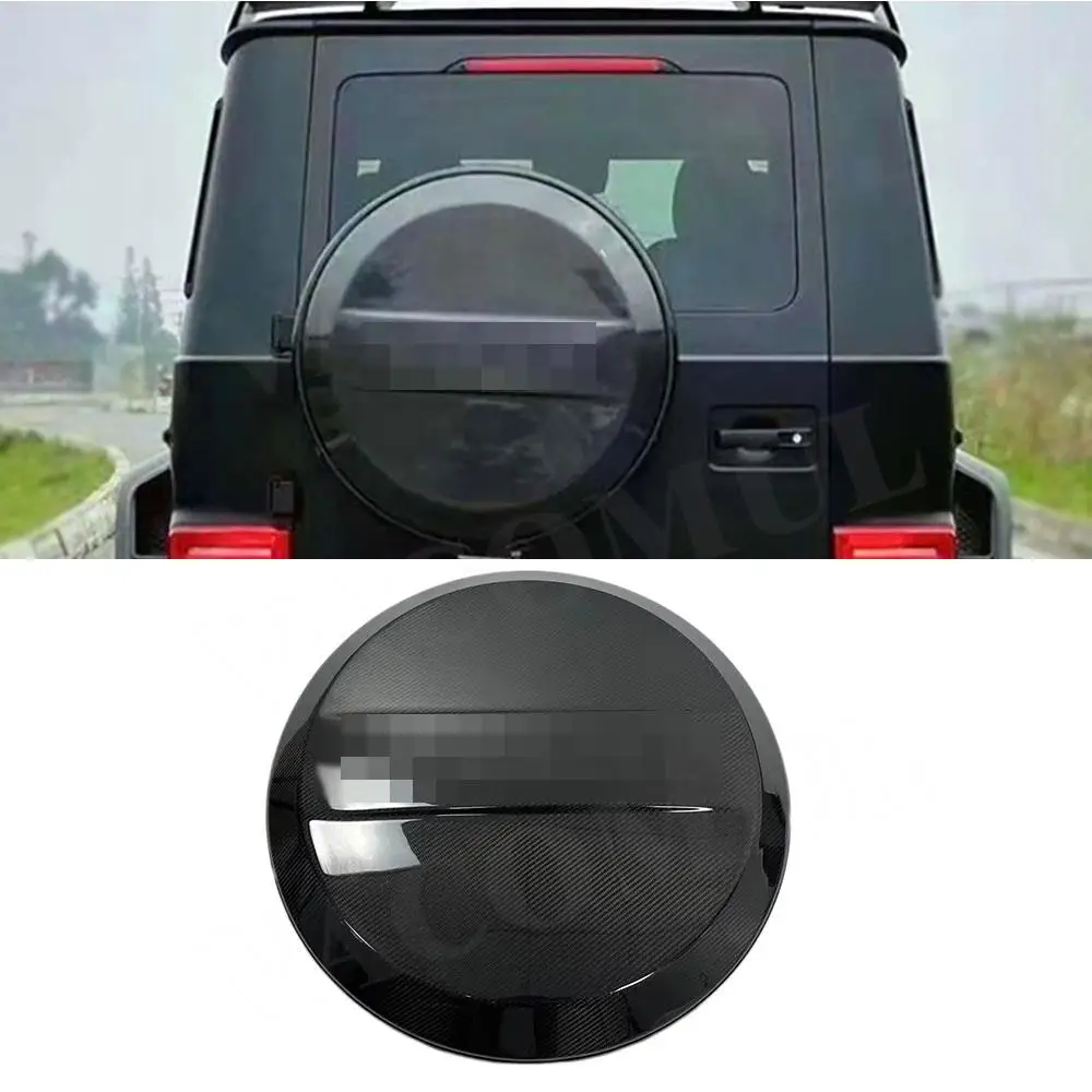 

VACOMUL Forged Carbon Fiber Car Spare Wheel Tire Cover For Mercedes Benz W464 G500 G550 G63 AMG 2018-2023 1998-2017 Protective