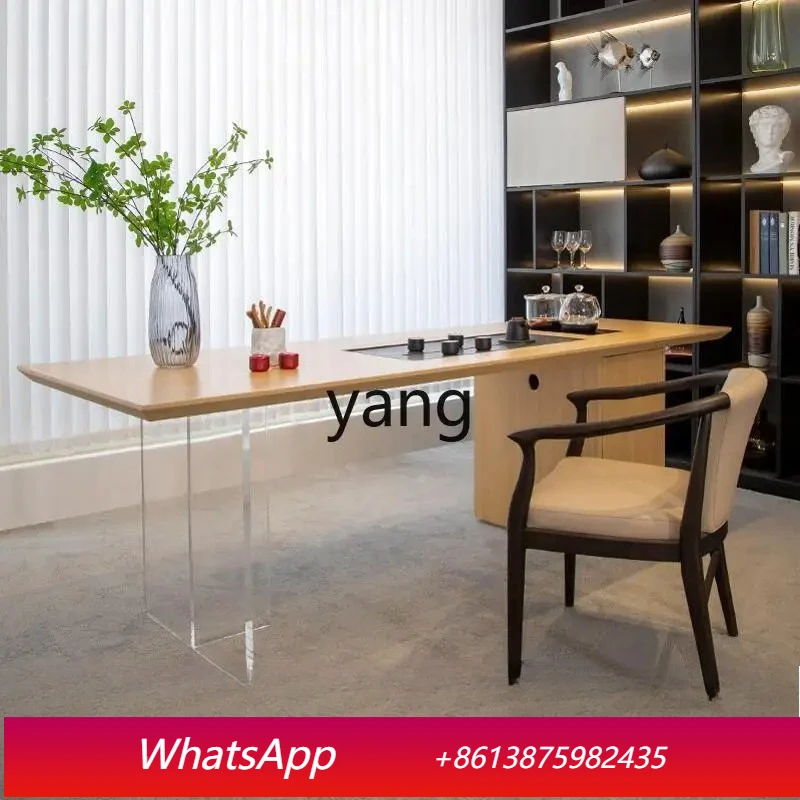 

LTT new Chinese tea table and chair combination Zen modern simple solid wood