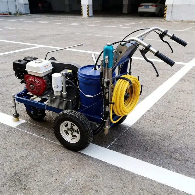 High Efficiency Parking Lot Line Marking Equipment for Car Park Space Shopping Mall Parking Zone with Customized
