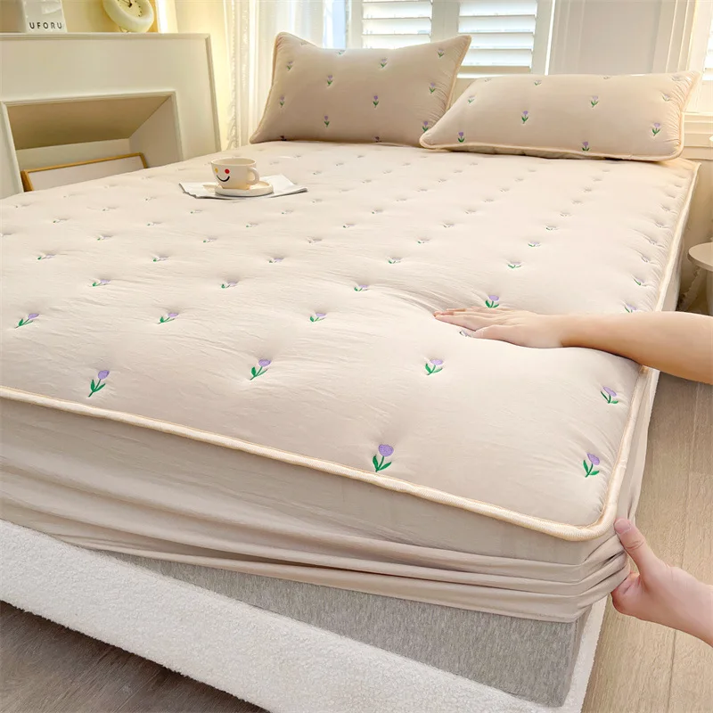 

Bedding Set Sheets Bed Sheets Pillowcases Bed Cover Set Bed Linen Full Surround Mattress Protection Dust-proof Mattress Cover