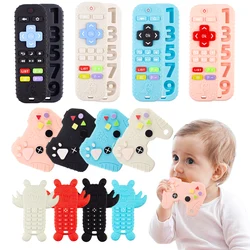 Silicone Baby Teether Toys BPA Free Remote Control Shape Teether Rodent Gum Pain Relief Teething Toy Kids Sensory Educational