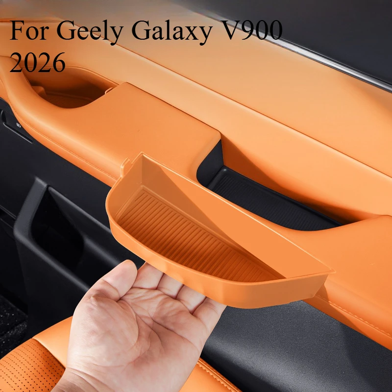 

For Geely Galaxy V900 2026 Silicone Third Row Armrest Storage Box, 2PCS Rear Cup Holder Pad Set, Car Interior Accessories