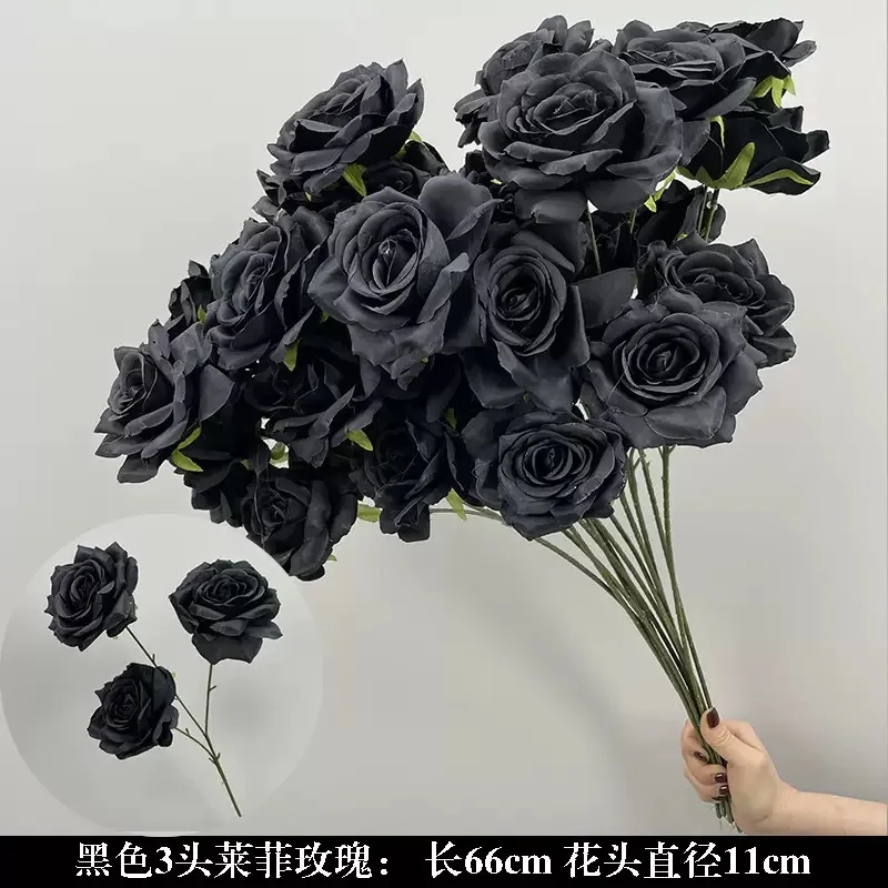 FSDKX  Soft Light Blue Champagne Wedding Pedestal Flower Artificial Floral Arrangement for Wedding Aisle and Entrance Decor