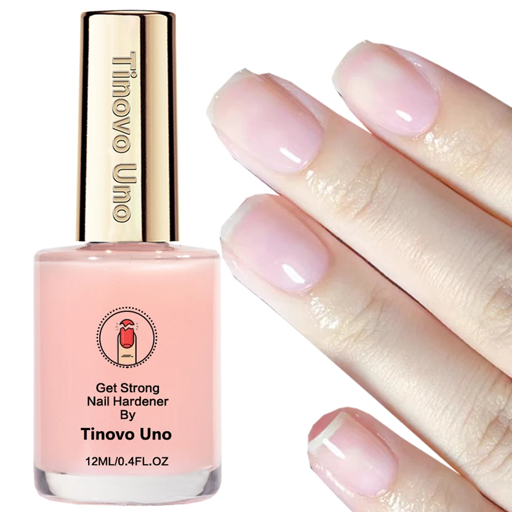 1PCS Keratin Nail Strengthener Natural Quick Dry Formula Nail Growth Hardener 12ml Nails Enhancer Pink Nail Art Treatment Repair