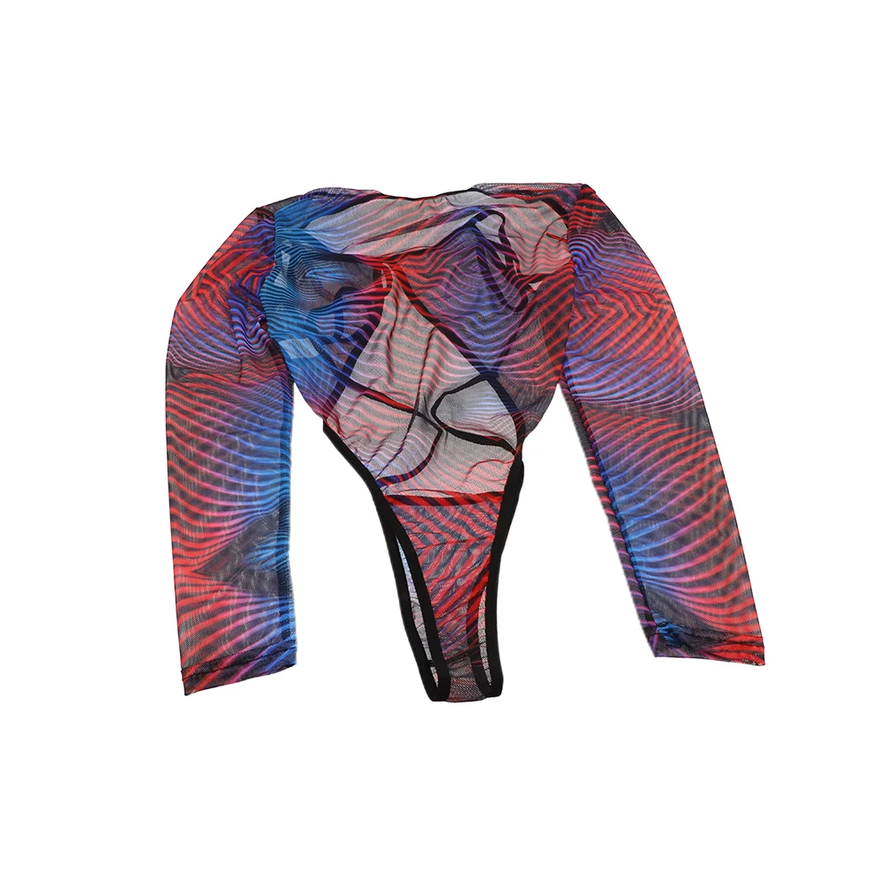 Silky ผู้หญิง Jumpsuit High CUT Nightgown Hollow Bodysuit Temptation ชุดชั้นใน G-String ชุดชั้นในชุดนอน