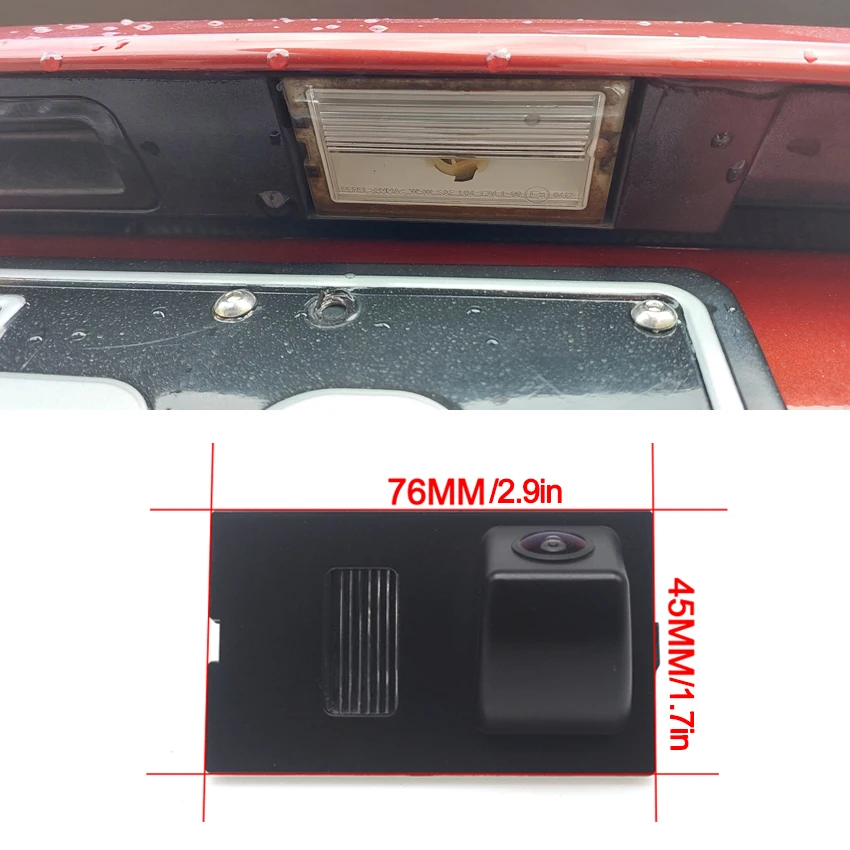 140 Degree 1080P HD Vehicle Rear View Camera Night Vision Waterproof For Land Rover Range Sport 2005~2011 2012