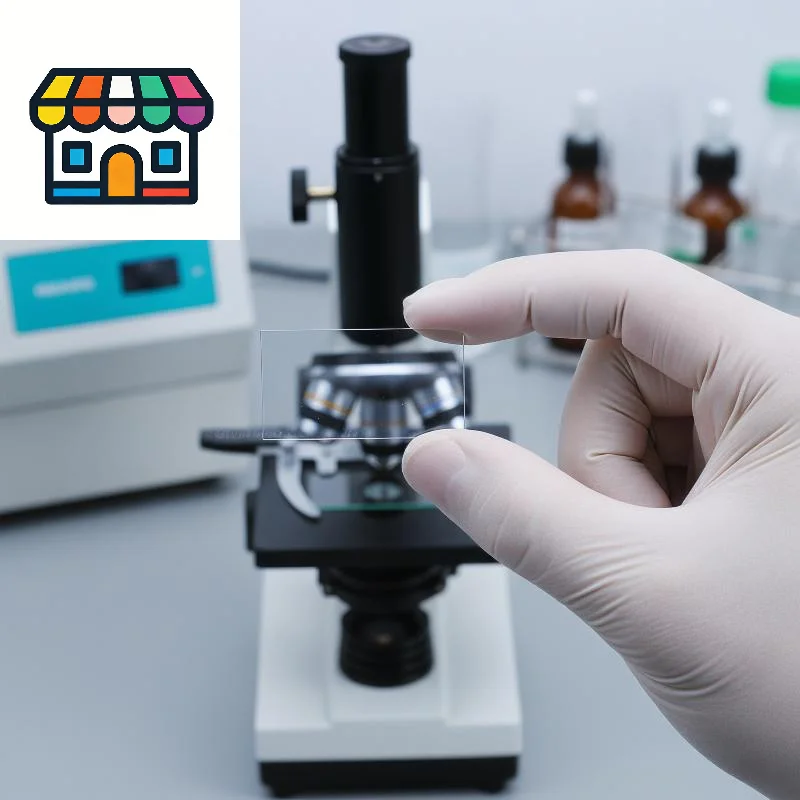 100Pcs Optical Microscope Glass Coverslips Transparent Scratch Resistant for Student Biology Research Lab Daily Use