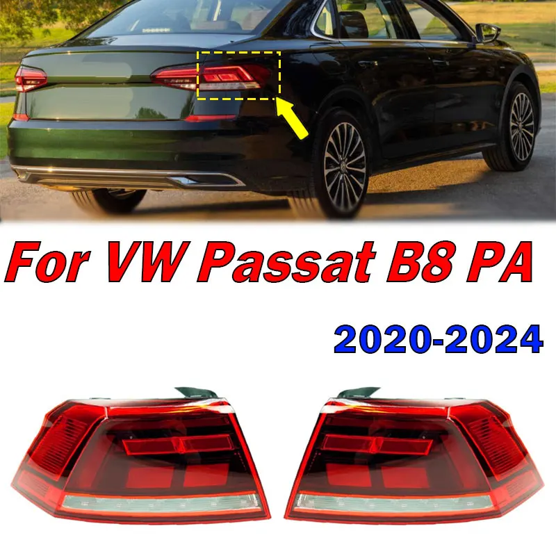 

For Volkswagen VW Passat B8 PA 2020-2024 Car accessories LED Tail Light Warning Brake Light Signal Lamp 3G5945096J 3G5945095J