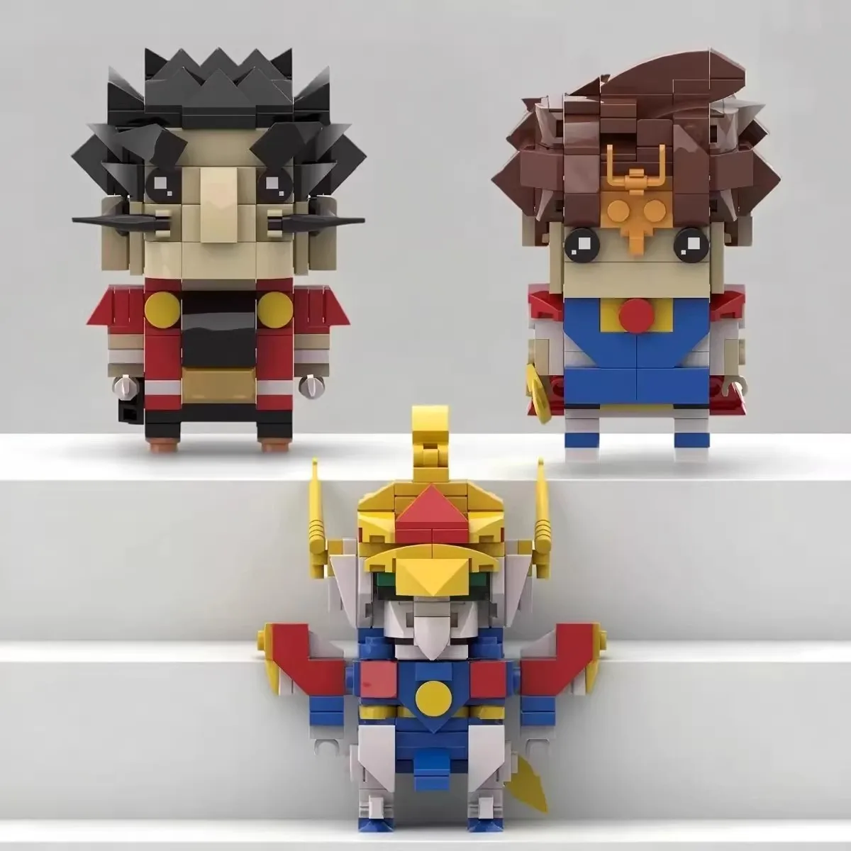 

Creative Japan Animation Figures Super God Dragon Hero Warrior Building Block MOC Takeichiro Mini Doll Model Children's Toy Gift