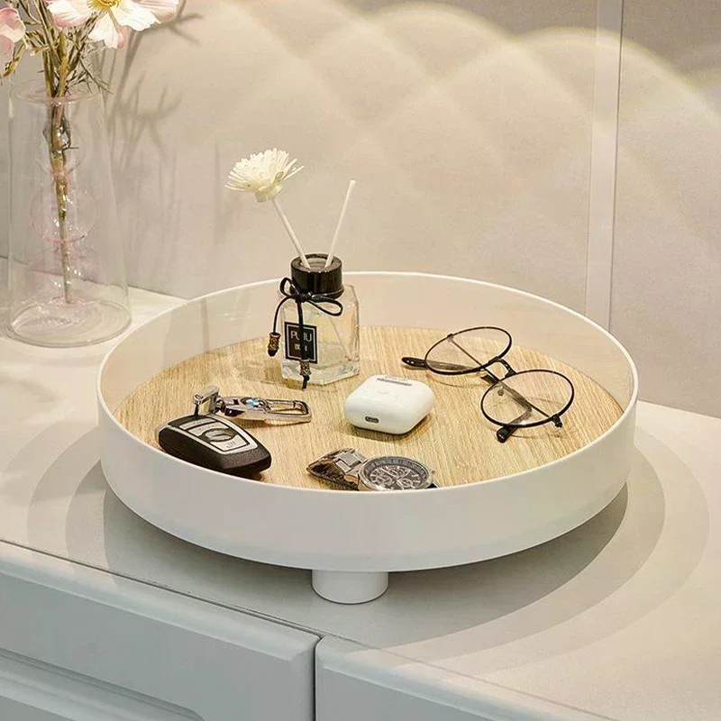 Living Room Coffee Table Aromatherapy Ornaments Tabletop Storage Tray Round Tray