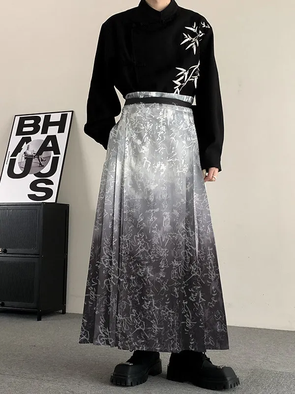 

Новый комплект с юбкой в китайском стиле, свадебный костюм, мужская юбка Hanfu, одежда Han, традиционная этническая мояя