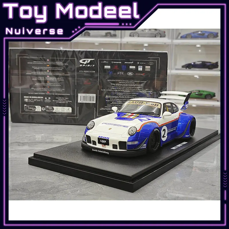 

Модель GT Spirit 1/18 Porsche RWB X Liberty Walk White 2023 GT530, настольный декор, коллекционная модель, подарок на день рождения для мальчиков