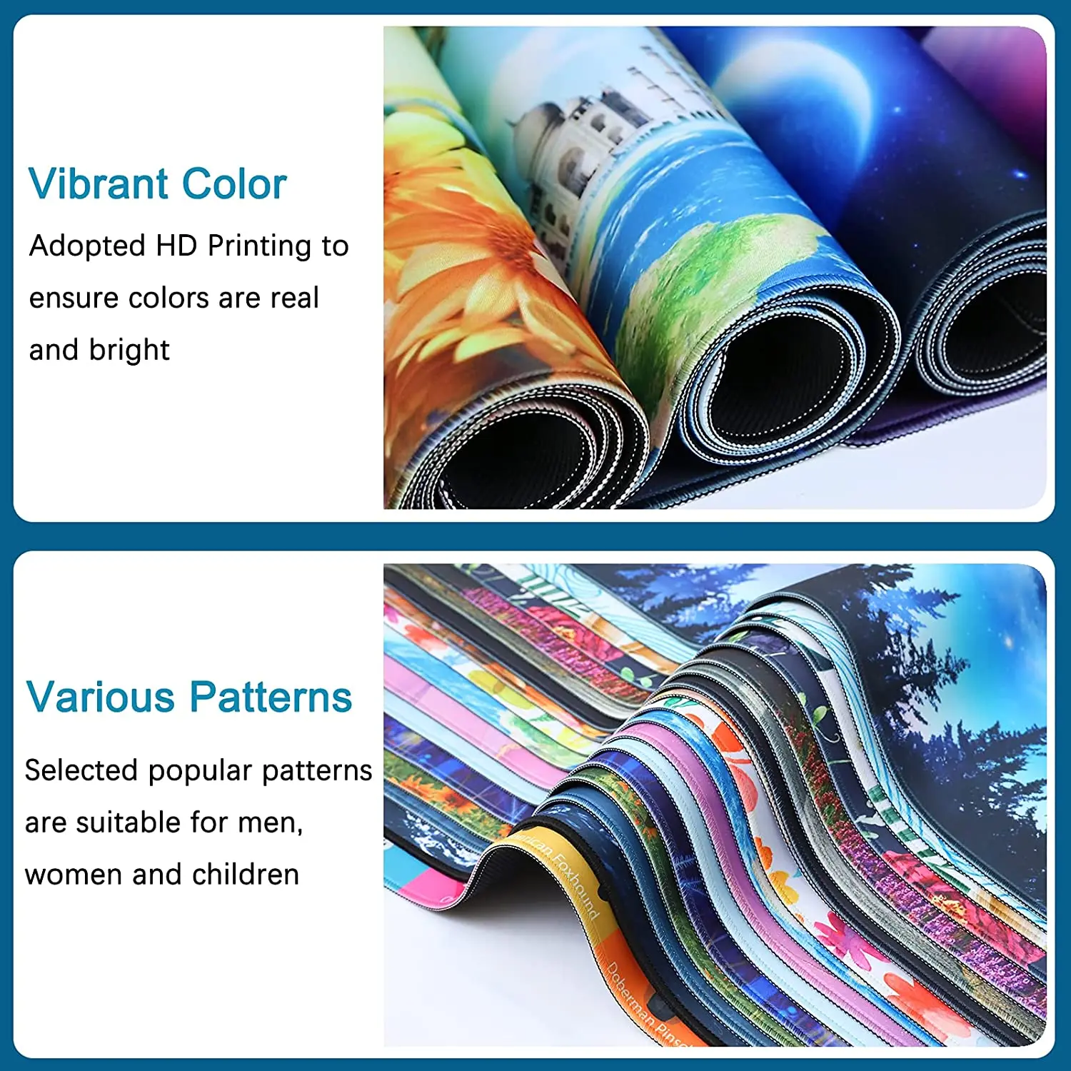 Vector Mountain Desk Mat Large Mouse Pad Extended Gaming Mouse Mat with Non-Slip Base Stitched Eges Mousepad for Computer Laptop