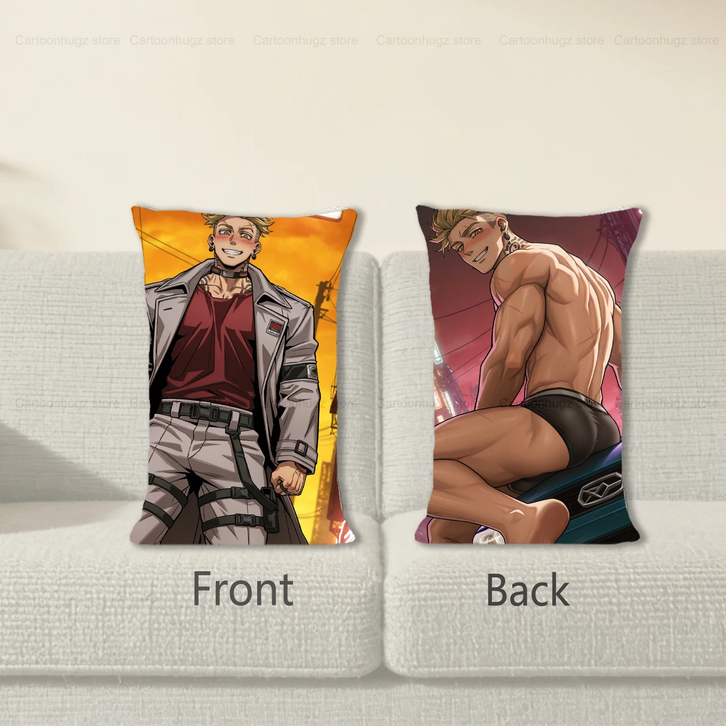 

Наволочка для подушки Dakimakura Anime Enjin, наволочка для диванной подушки с двусторонним принтом, 40X60 см