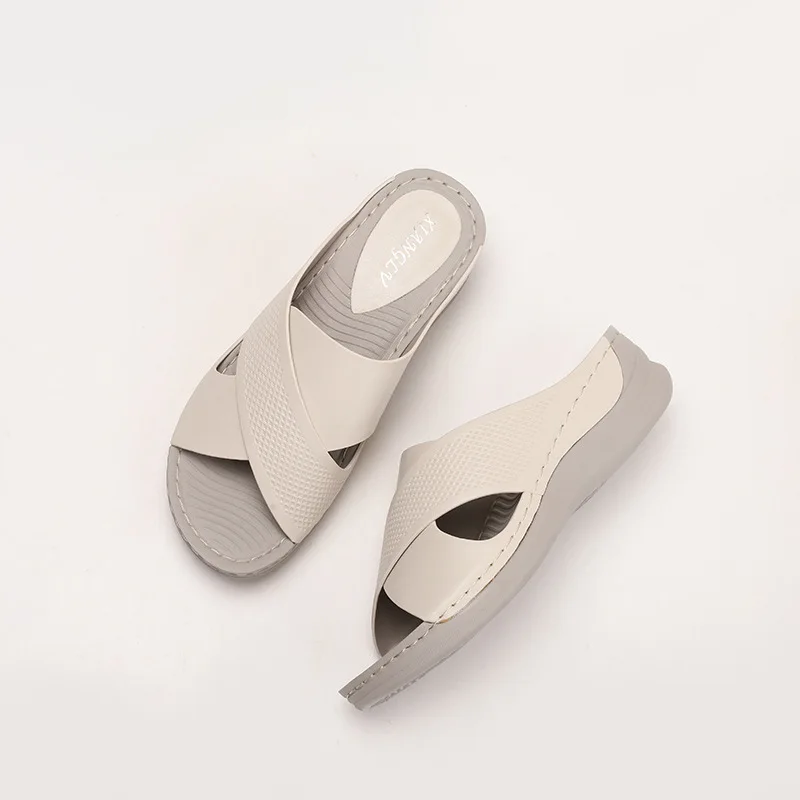 Summer Women Wedge Sandals Premium Orthopedic Open Toe Slippers Casual Low Heels Sandalias Female\'s Platform Lightweight Shoes