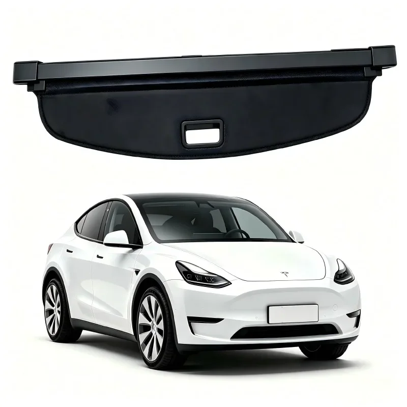 Car Rear Trunk Retractable Cover Keep trunk goods out of view for Tesla Model Y 2025+