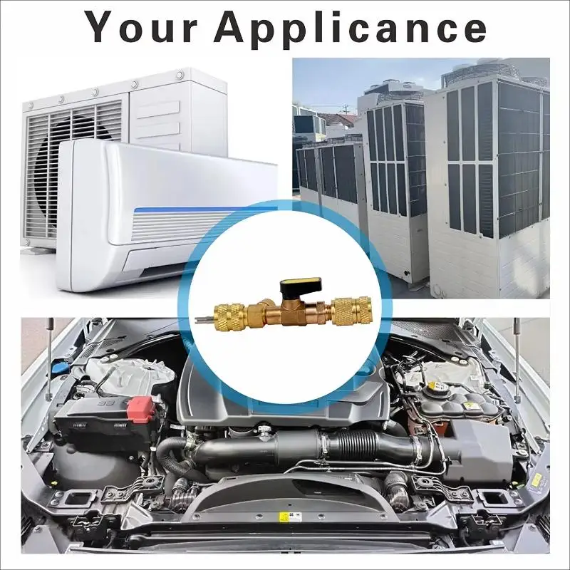 【CC】1 Set For R22 R410a R134A R12 R32 Refrigerant Valve Core Remover Installer Kit With 1/4