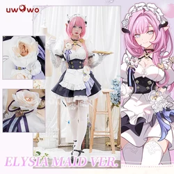 IN STOCK UWOWO Elysia Cosplay Maid Dress Game Honkai Impact 3rd: Elysia Maid Costume Miss Pink Elf Dress Cosplay Costume