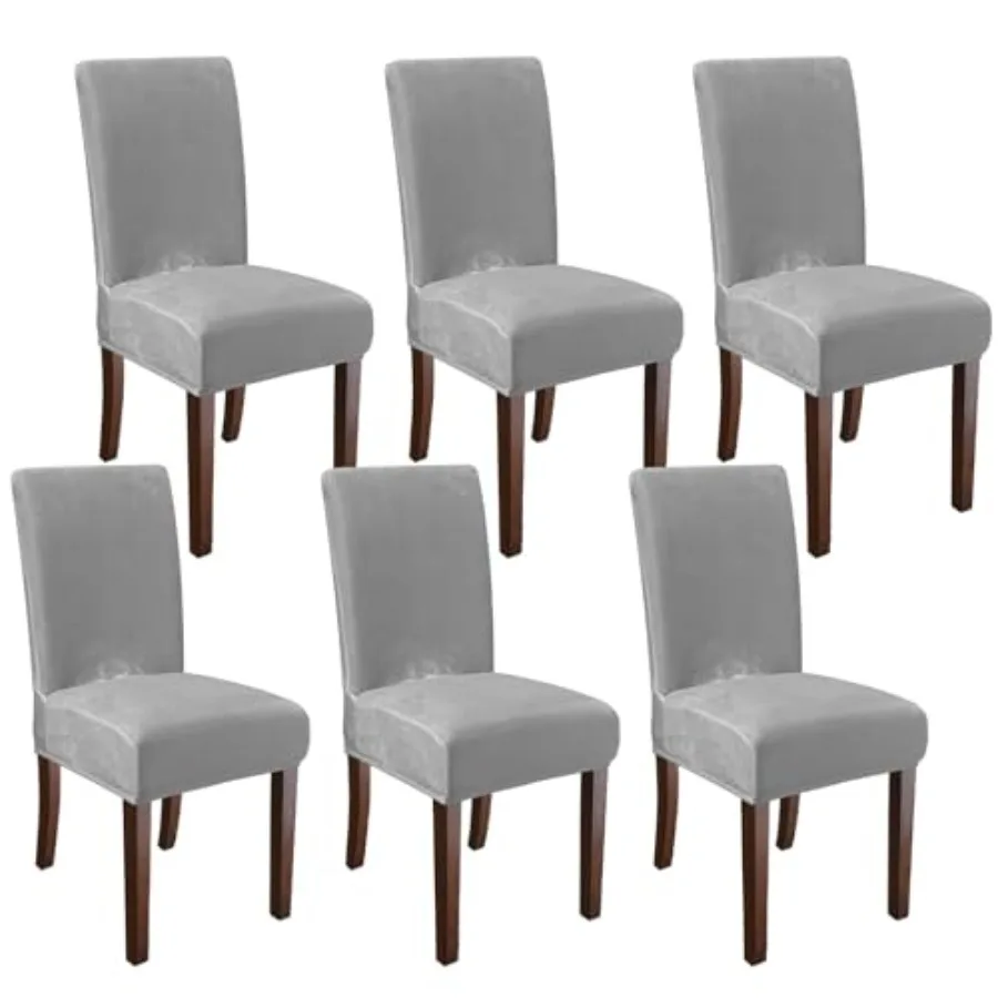 

Чехлы для обеденных стульев из вельвета, моющиеся, эластичные, для кухонных стульев, защита от пыли, съемные, Parsons C