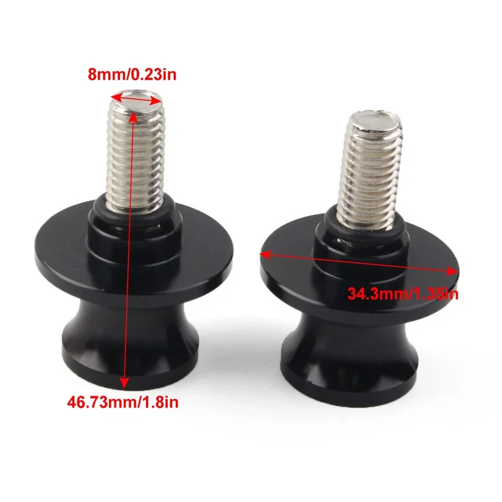 Motorcycle CNC Swingarm Spools Slider Stand Screws 8MM For KAWASAKI ZX6R 12-21