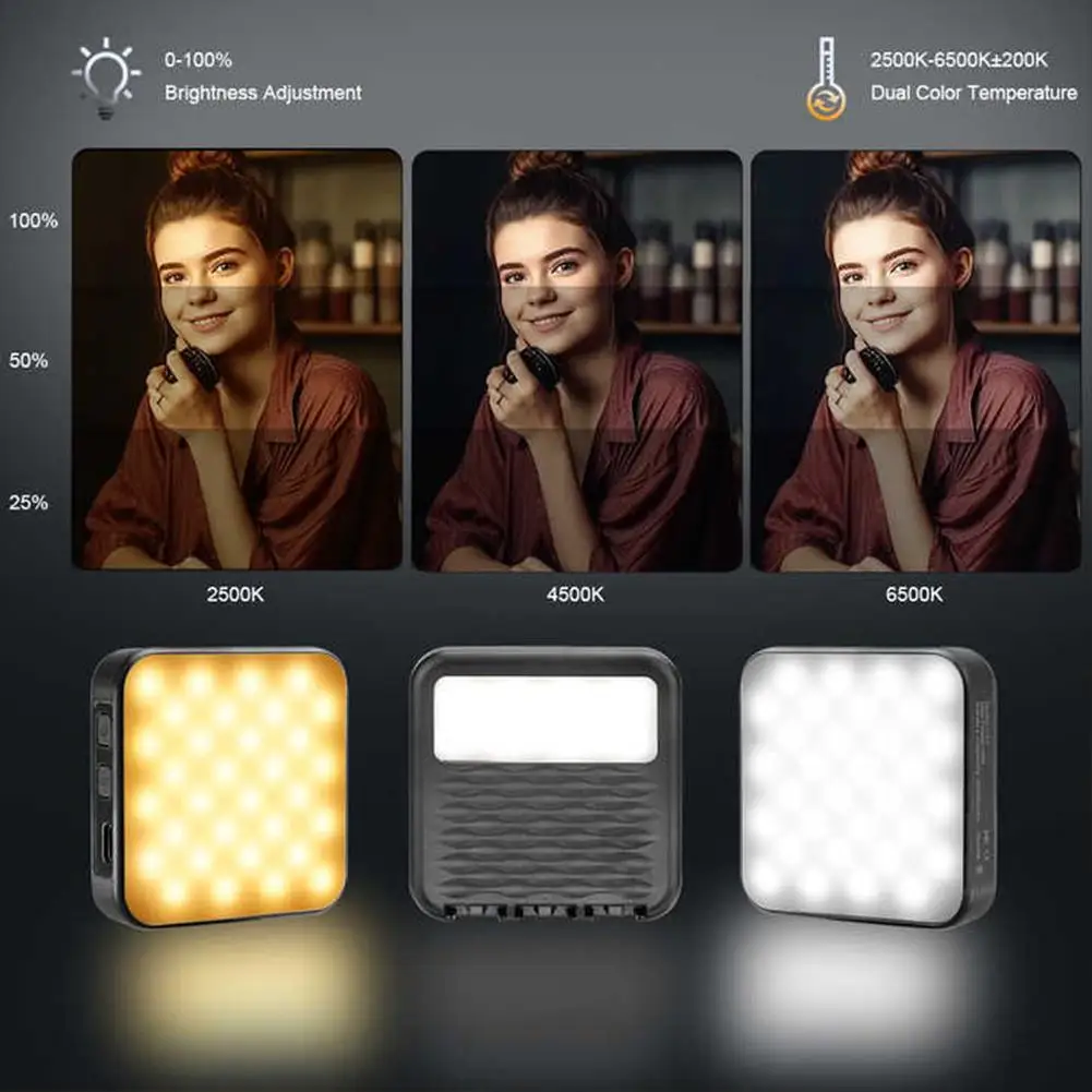 New 2000 MAh Photo Video Beauty Fill Light Five Colours Mini Portable Light Playing Mobile Light Brightening Phone Double-s P9S5