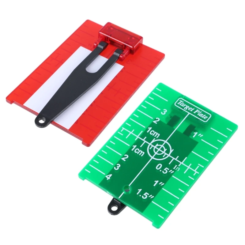 Inch/for cm Target Card Plate for Accurate Measurement Enhancing the Visibility for Rotary Lasers/for Cross Line L