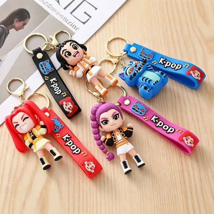 2026 Idol Singer Keychain Anime Figure Keyrings PVC Backpack Pendant Birthday Chiritmas Gift Party Favors 키링
