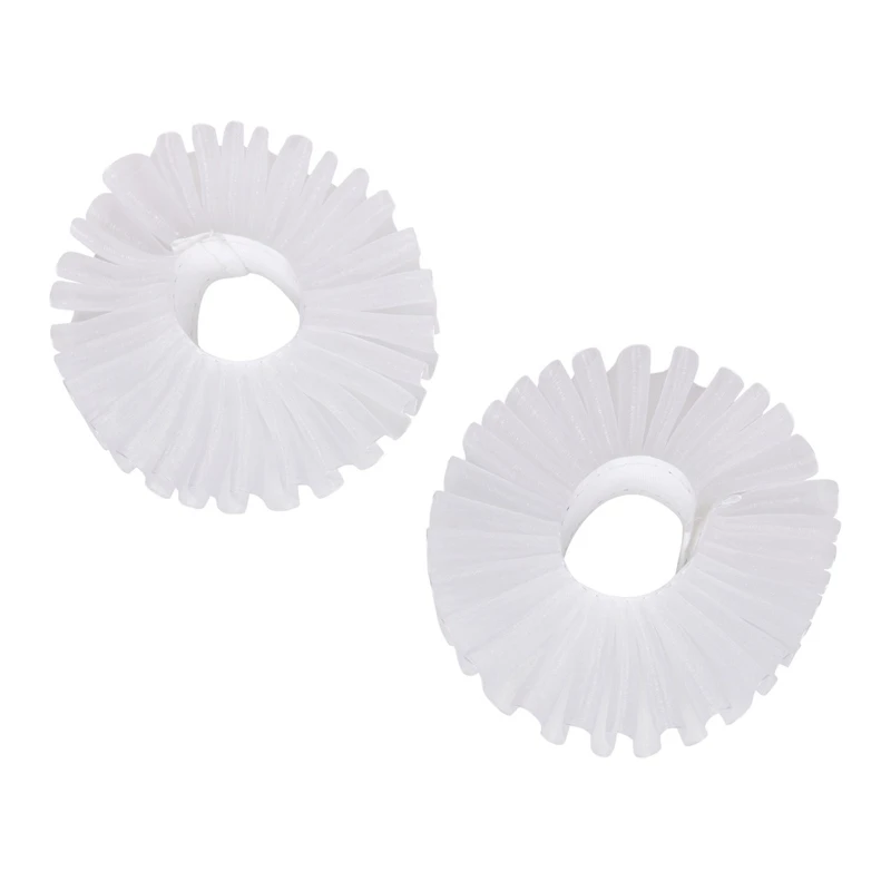 F42F Wrist Cuffs Ruffled Wrist Sleeves Costume Cosplay Clown Cuffs