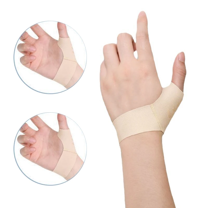 Thumb Brace Compression Wrist Straps Thumb Support Breathable Thumb Joint Fixation Wrist Protector Elastic for Tenosynovitis