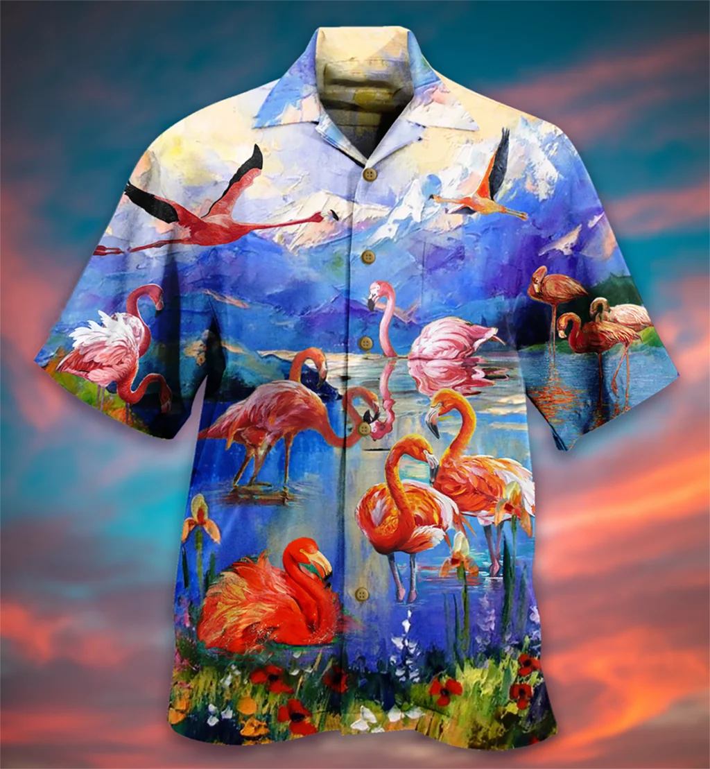 New Hawaii Shirt for Men Kawaii Pig 3D Print Short Sleeve Cuban Tops Plus Size Beach Summer Vacation Shirts for Men And Women