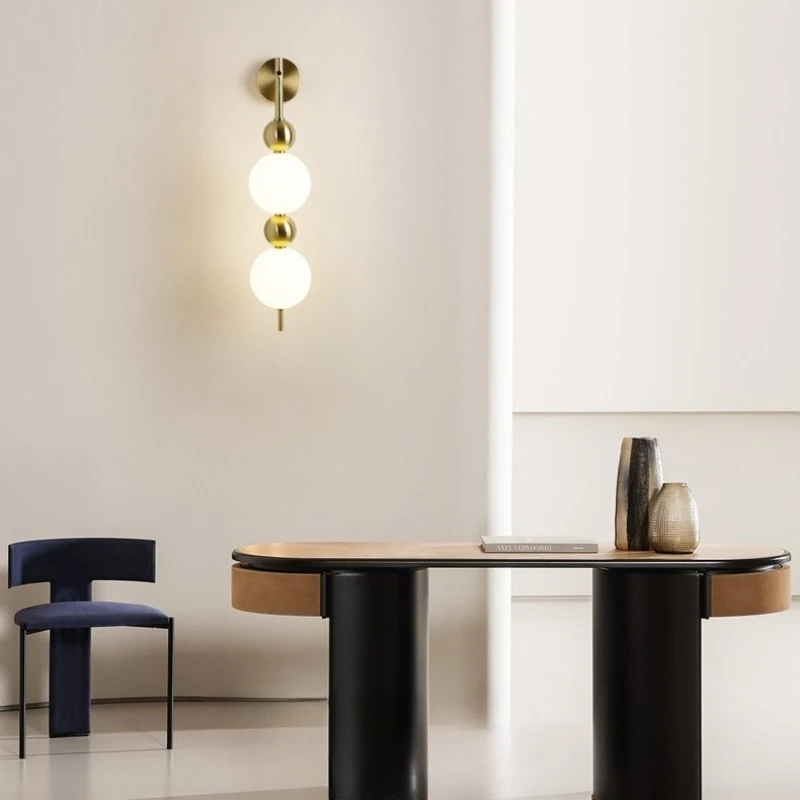 

SANDYHA Creative Circular Design LED Wall Lamp Nordic Minimalist Lighting for Living Room Bedroom Corridor Home Decoration